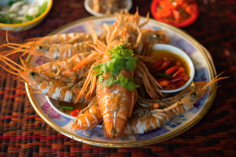 海边特色美食大虾盛宴摄影实拍,高清,摄影图,摄影图片,图片大全,摄影图免费下载